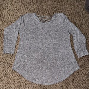 Torrid Gray Crew Neck Sweater
